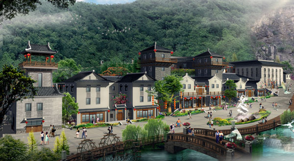 人文旅游項目旅游規劃公司:客天下旅游產業園客家小鎮旅游規劃效果圖