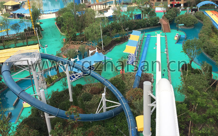 水主題公園項目旅游規劃設計公司：浙江杭州浪浪浪水公園大回環滑道